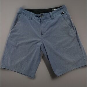VOLCOM Dark Grey Hybrid SURF & TURF 4-WAY STRETCH 10.5" Inseam Board Shorts 30